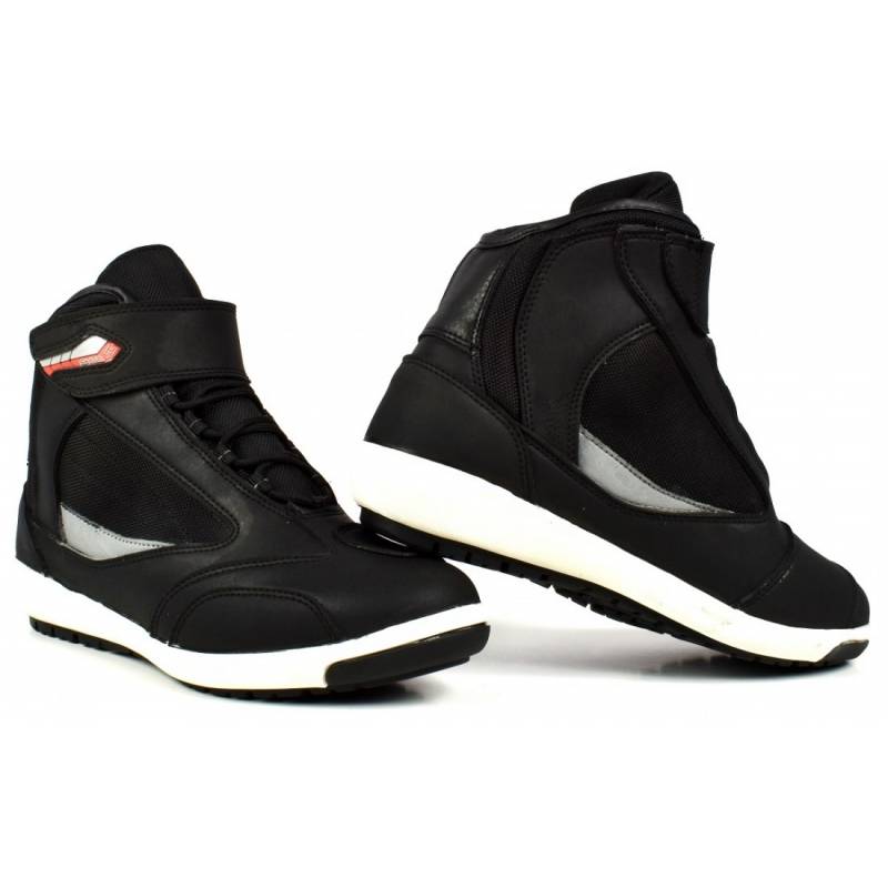 Botines Zapatilla Urban Moto Shua Negro Blanco
