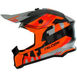 Casco de MotoCross Mt Falcon Arya Naranja
