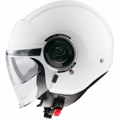 Casco Jet Mt Sv Viale blanco Con visor solar