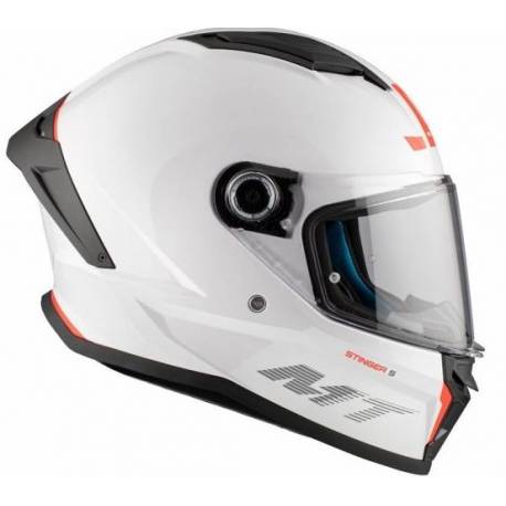 Casco integral STINGER 2 SOLID A0 BLANCO PERLA BRILLO
