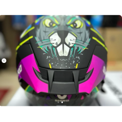 Casco integral con gafas de sol Shiro Crazy Rabbit