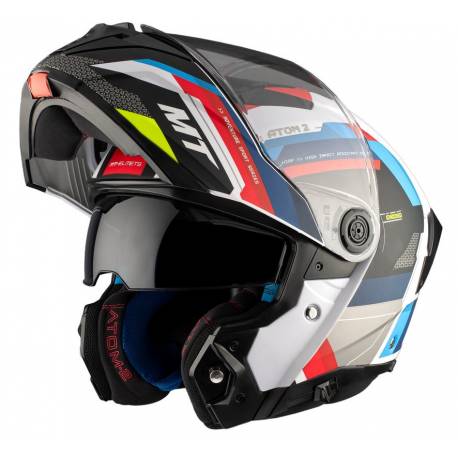 Casco Modular Mt ATOM 2 SV BAST A0 PERLA BRILLO