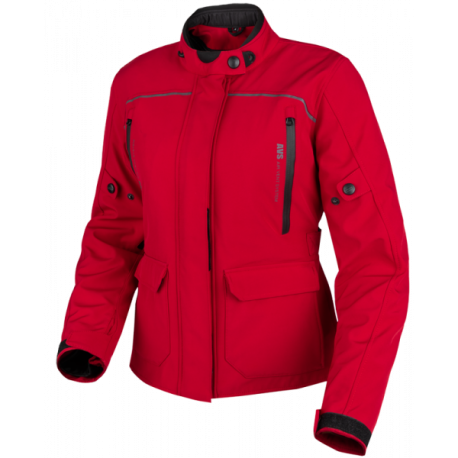 Cazadora de Moto softshell Moore Latitude Lady Rojo