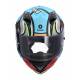 Casco integral shiro Hunter Raccoon Azul Mate