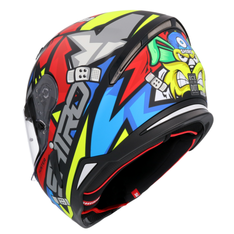 Casco integral shiro Hunter Raccoon Rojo Mate