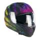 Casco Integral SKa-p 3MHG RAINBOW Nero Verde Rosso opaco