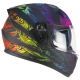 Casco Integral SKa-p 3MHG RAINBOW Nero Verde Rosso opaco