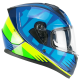Casco integral Ska-p 3MHG SPEEDER SPORT Blu Giallo fluo