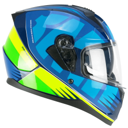 Casco integral Ska-p 3MHG SPEEDER SPORT Blu Giallo fluo