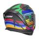 Casco Integral CGM 311 BLAST SKULL Nero Blu Rosso opaco