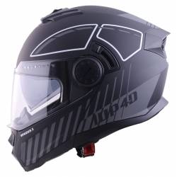 Casco Modular / Trail 1up4d Negro Blanco