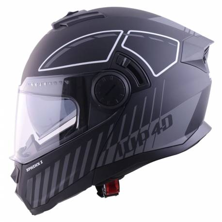Casco Modular / Trail 1up4d Negro Blanco