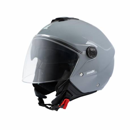 Casco Jet Unik Vertex con Gafas de sol Gris