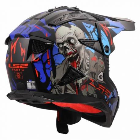 Casco de Motocross enduro Ls2 Fast II Zombie