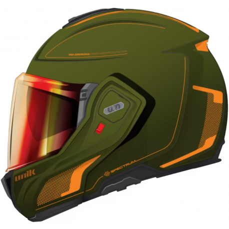 Casco Modular (abatible 180º) Flip Back Spectrum Orange Green