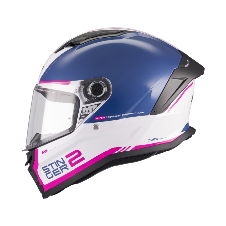 CASCO MT STINGER 2 CORE A8 BRILLO ROSA