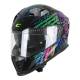 Casco integral 311T BLAST TECH Negro Verde fluo