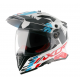 CASCO X-CROSS D/V X1 AXOR BLANCO ROJO