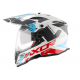 CASCO X-CROSS D/V X1 AXOR BLANCO ROJO