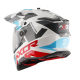 CASCO X-CROSS D/V X1 AXOR BLANCO ROJO