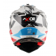 CASCO X-CROSS D/V X1 AXOR BLANCO ROJO