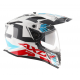 CASCO X-CROSS D/V X1 AXOR BLANCO ROJO