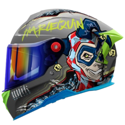 Casco Unik Ultra Dv Harlequin con visor solar (gafas de sol)