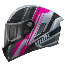 Casco Unik Ultra Dv Pink con visor solar (gafas de sol)