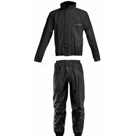 Traje de lluvia Acerbis 2 piezas impermeable con capucha Negro