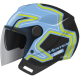 Casco Jet Unik Vertex Circuit Azul