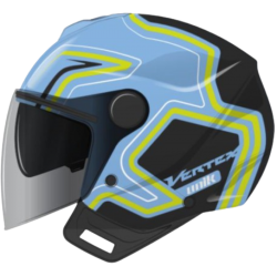 Casco Jet Unik Vertex Circuit Azul