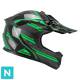 Casco Moto Cross para Niños 267G DIRT-X FURY Nero Rojo