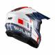 Casco Motocross enduro Mt Falcon S Ruler A15 Brillo