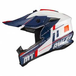 Casco Motocross enduro Mt Falcon S Ruler A15 Brillo