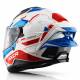 Casco Integral Axor Brutale Ryden Blanco Rojo